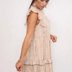 Purple Door Boutique Vintage Olive Tiered Babydoll Dress 7 Purple Door Boutique Vintage Olive Tiered Babydoll Dress