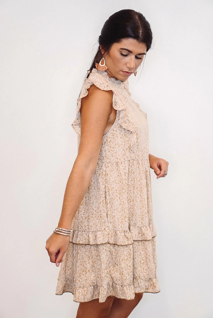 Purple Door Boutique Vintage Olive Tiered Babydoll Dress 3 Purple Door Boutique Vintage Olive Tiered Babydoll Dress