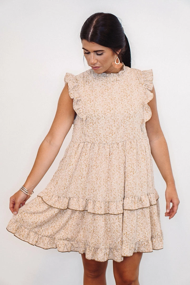 Purple Door Boutique Vintage Olive Tiered Babydoll Dress 4 Purple Door Boutique Vintage Olive Tiered Babydoll Dress