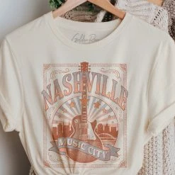 Purple Door Boutique Nashville Vintage White Graphic Tee