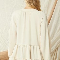 Purple Door Boutique New Arrivals Perfectly Yours Tiered Natural Top