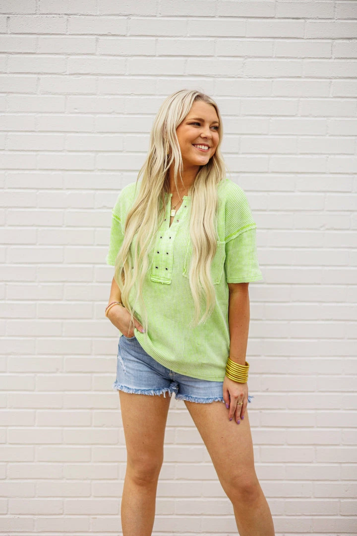 The Purple Door Boutique New Arrivals Summer Knit Neon Green Top 1 The Purple Door Boutique New Arrivals Summer Knit Neon Green Top