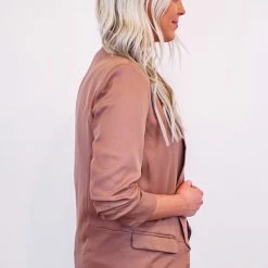 Purple Door Boutique Small Town Charm Hazelnut Blazer