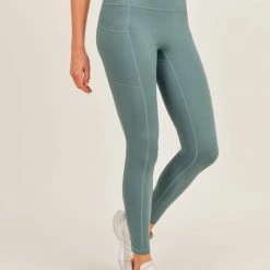 Mono B Athleisure Mono B GREEN Leggings In North Atlantic Ladies'