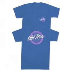 Old Row Circle Logo Blue T Shirt
