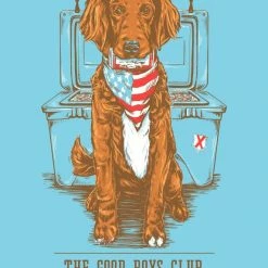 T-Shirts Old Row Good Boys Club USA Chambray T Shirt