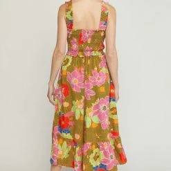 Purple Door Boutique New Arrivals Vacation Florals Midi Dress