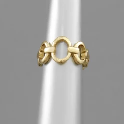 Purple Door Boutique Jewelry Oval Chain Gold Rings