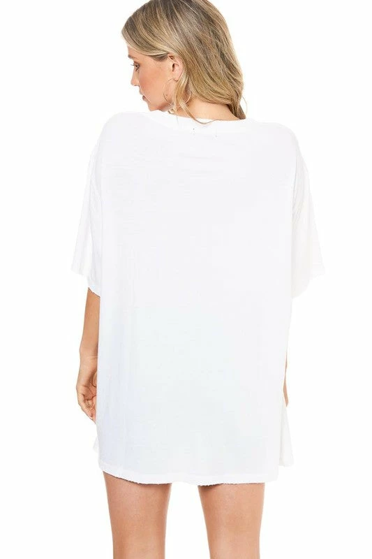 Purple Door Boutique White Rock N Roll Tee 2 Purple Door Boutique White Rock N Roll Tee