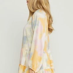 Purple Door Boutique Summer SALE Pink Pastels Watercolor Babydoll Top 6 Purple Door Boutique Summer SALE Pink Pastels Watercolor Babydoll Top