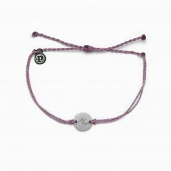 Pura Vida Pave Wave Coin Charm Bracelet Lavender