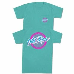 Old Row 'Rad Chicks' Pocket Tee - Chaulky Mint/Hot Pink T-Shirts
