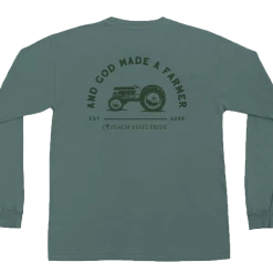 T-Shirts Peach State Pride God Made Farmer T Shirt