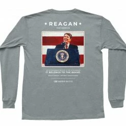 Peach State Pride Ronald Reagan Grey T Shirt T-Shirts