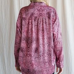 Purple Door Boutique Loving Leopard Print Pink Top