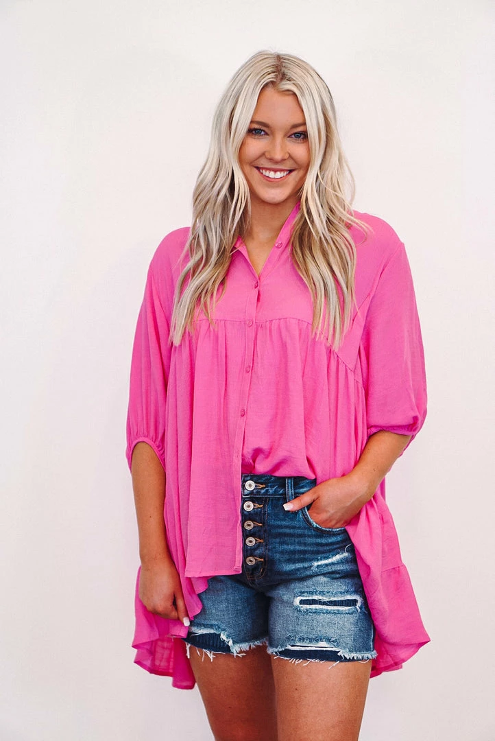 Purple Door Boutique Spring Fancy Pink Tunic Top New Arrivals 1 Purple Door Boutique Spring Fancy Pink Tunic Top New Arrivals