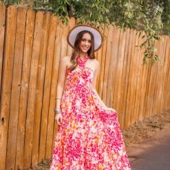 Purple Door Boutique Hawaiian Tropics Maxi Dress New Arrivals