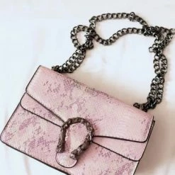 Purple Door Boutique Accessories/Gifts Pink Snake Print Purse