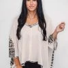 Purple Door Boutique New Arrivals Zebra Oversized Waffle Knit Top