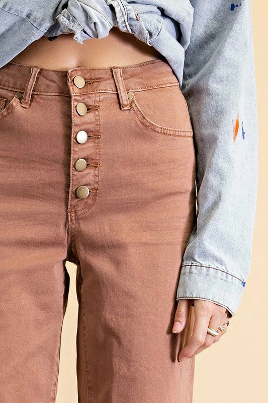 Purple Door Boutique Fashionista Red Bean Twill Pants 3 Purple Door Boutique Fashionista Red Bean Twill Pants