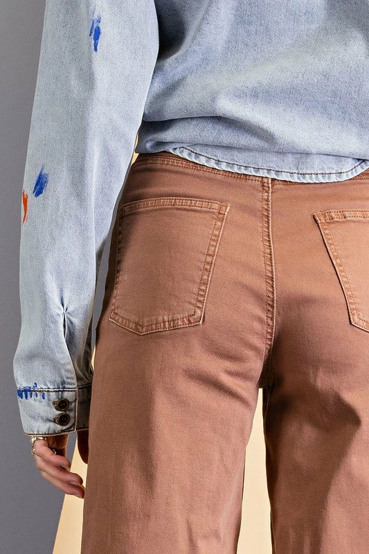 Purple Door Boutique Fashionista Red Bean Twill Pants 4 Purple Door Boutique Fashionista Red Bean Twill Pants