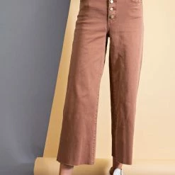 Purple Door Boutique Fashionista Red Bean Twill Pants