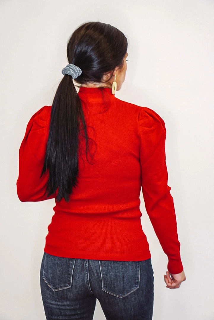 Purple Door Boutique Merry Season Red Knit Sweater Ladies' 3 Purple Door Boutique Merry Season Red Knit Sweater Ladies'