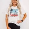 Purple Door Boutique Dream Weaver Ivory Dreamer Graphic Tee