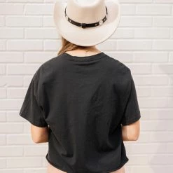 Distressed Vintage Couture Ladies' Black Rock & Roll Tee