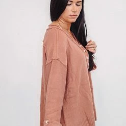 Purple Door Boutique Totally In Love Rose Sweater Ladies'