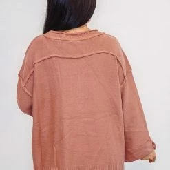 Purple Door Boutique Totally In Love Rose Sweater Ladies'