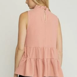 Purple Door Boutique Wishful Delight Salmon Tiered Top New Arrivals