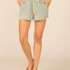 Purple Door Boutique Sea Moss Textured Drawstring Shorts New Arrivals