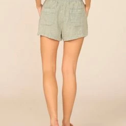 Purple Door Boutique Sea Moss Textured Drawstring Shorts New Arrivals