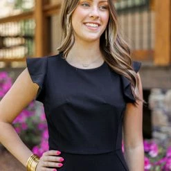 Purple Door Boutique New Arrivals Everlasting Love Black Dress