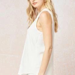 Purple Door Boutique Simple Elegance Ivory Top