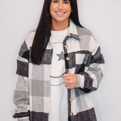 Purple Door Boutique Star Smiley White Sweatshirt