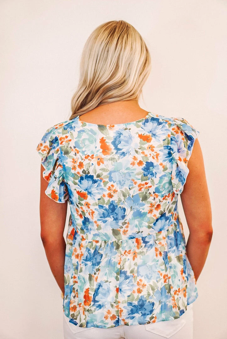 Purple Door Boutique New Arrivals Blue Floral Love Babydoll Top 5 Purple Door Boutique New Arrivals Blue Floral Love Babydoll Top