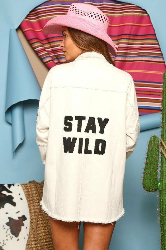 Purple Door Boutique New Arrivals Stay Wild Ivory Denim Jacket 1 Purple Door Boutique New Arrivals Stay Wild Ivory Denim Jacket
