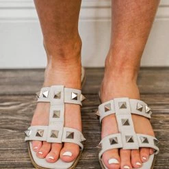 Purple Door Boutique Shoes Minerva Stone Studded Sandals