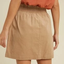 Purple Door Boutique Classic Corduroy Tan Mini Skirt 10 Purple Door Boutique Classic Corduroy Tan Mini Skirt