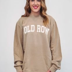 Ladies' Old Row Premium Crewneck Sweatshirt Sandstone