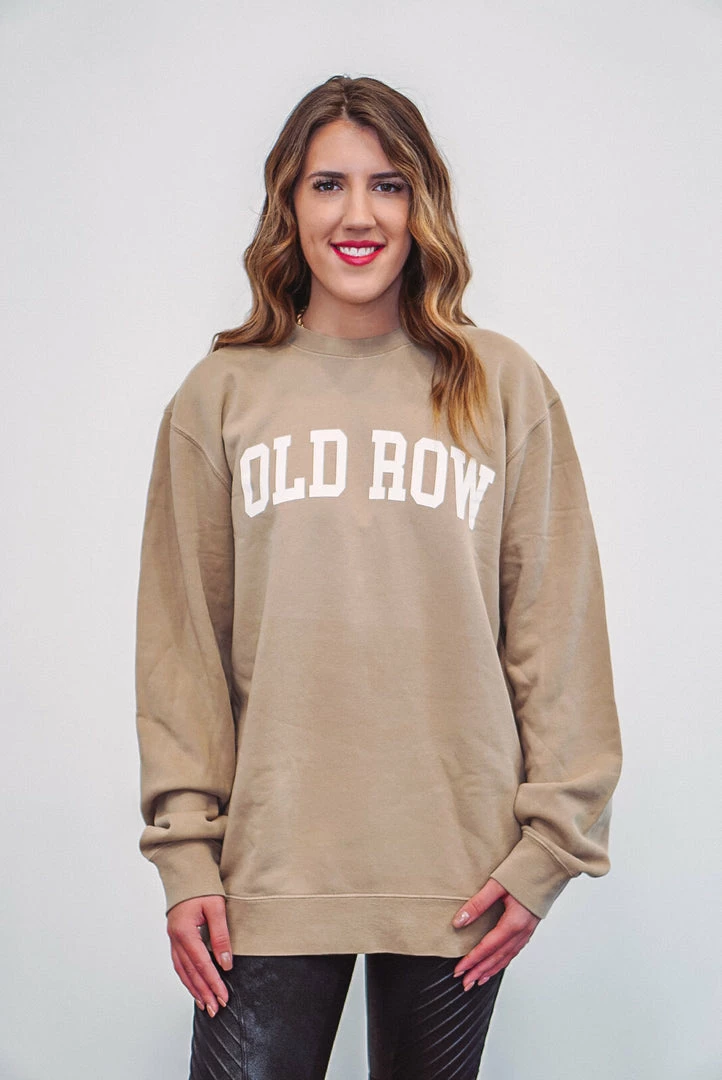 Ladies' Old Row Premium Crewneck Sweatshirt Sandstone 1 Ladies' Old Row Premium Crewneck Sweatshirt Sandstone