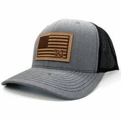 Tried And True Leather American Flag Patch Hat Hats