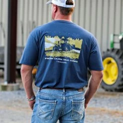 T-Shirts Turnrows Dusk Till Dawn Navy T Shirt