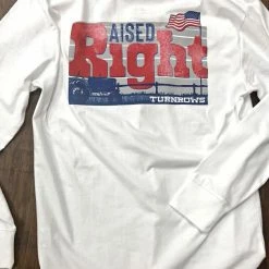 Turnrows Raised Right White T Shirt T-Shirts