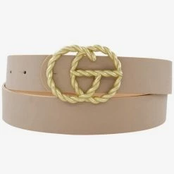 Purple Door Boutique The Twist Taupe Belt Summer SALE