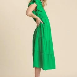 Purple Door Boutique Sweet Surprise Kelly Green Midi Dress New Arrivals