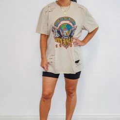 Distressed Vintage Couture Van Halen Eagle Tee Ladies'