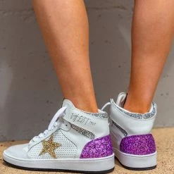Vintage Havana Dream High Top Glitter Sneakers New Arrivals